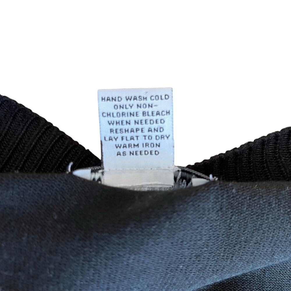 Carmen Marc Valvo Cardigan Women's XL Black Gold Zipper Cuffs Dressy Topper - Picture 10 of 10